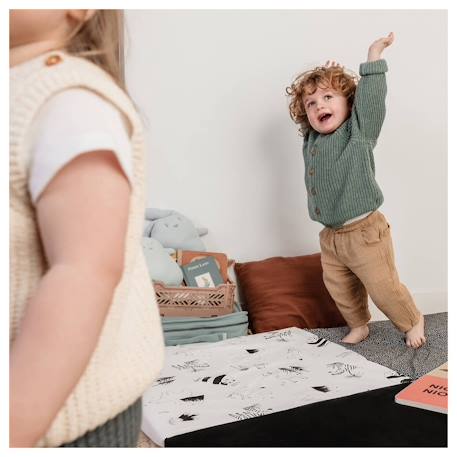 Tapis de motricité évolutif 3 en 1 Lapins+Modèle black and white 11 - vertbaudet enfant 