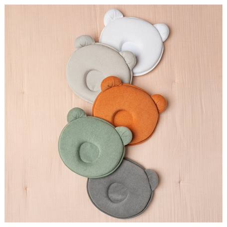 Coussin cale tête bébé p'tit panda Blanc+Cassonade+Gris+Kaki 19 - vertbaudet enfant 