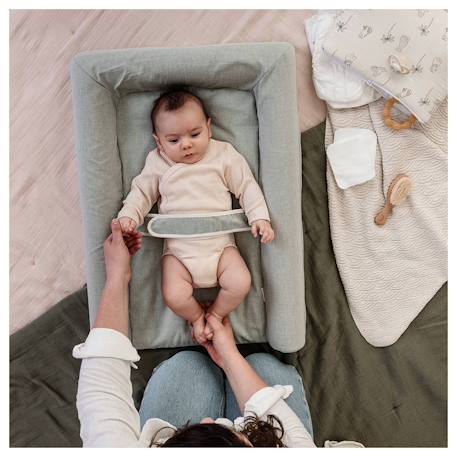 Matelas à langer mat' confort Gris+Kaki 8 - vertbaudet enfant 