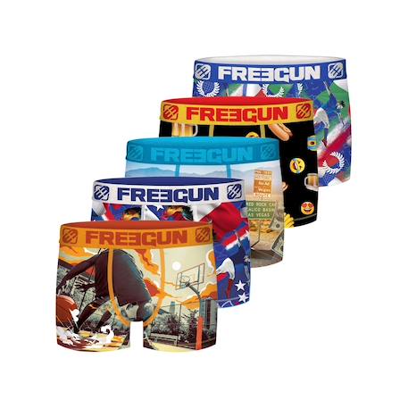 Pack surprise de 5 boxers microfibre Multi-couleurs 2 - vertbaudet enfant 