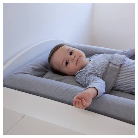 Matelas à langer mat' confort Gris+Kaki 2 - vertbaudet enfant 