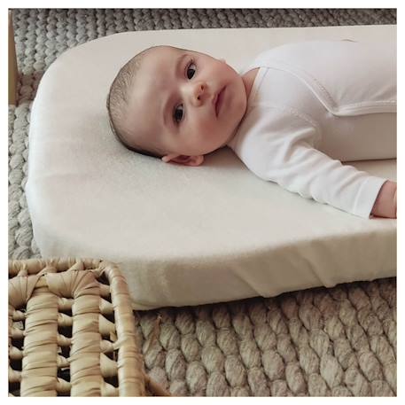 Housse de matelas à langer viscose de bambou Beige 3 - vertbaudet enfant 