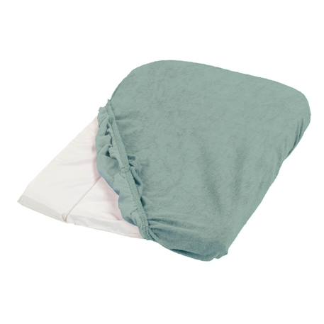 Lot de 2 housses de matelas à langer Noisette+Vert sauge 4 - vertbaudet enfant 