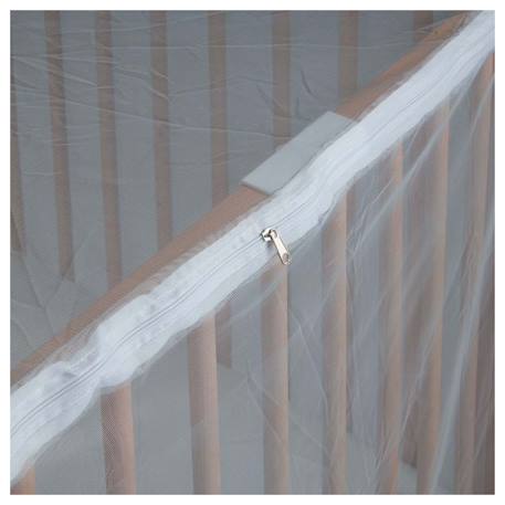 Moustiquaire de lit bébé intégrale avec zip Blanc 3 - vertbaudet enfant 