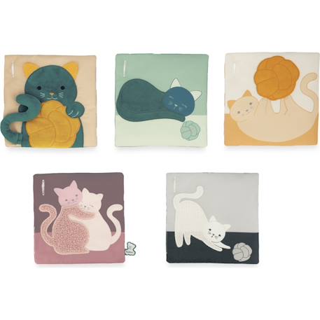 Mes cartes d'éveil sensoriel Bleu, jaune, noir 4 - vertbaudet enfant 