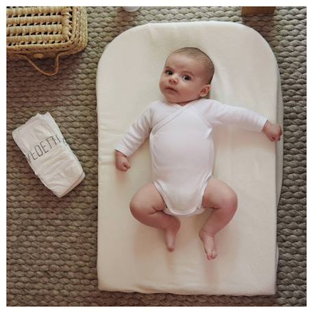 Housse de matelas à langer viscose de bambou Beige 2 - vertbaudet enfant 