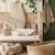 Protège carnet de santé gaze de coton fougère Beige+Ecru+Vert d'eau 2 - vertbaudet enfant 