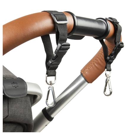 Lot de 2 attaches poussette universelles pour sac à langer Noir 4 - vertbaudet enfant 