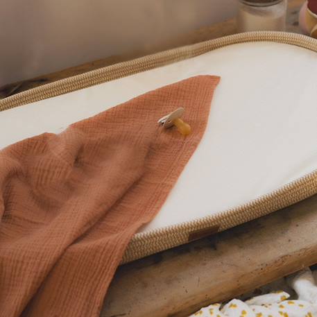 Panier à langer tressé honey moon Beige 2 - vertbaudet enfant 