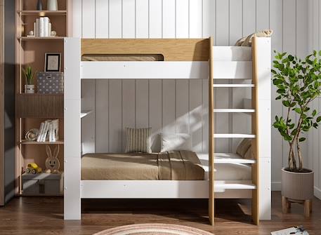 Lit superposé séparable london Anthracite+Blanc+Blanc & bois 13 - vertbaudet enfant 