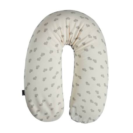 Coussin d'allaitement et de grossesse Cœurs/gris+Colombes+Lapins 1 - vertbaudet enfant 