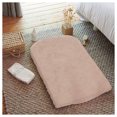 Lot de 2 housses de matelas à langer Noisette+Vert sauge 2 - vertbaudet enfant 