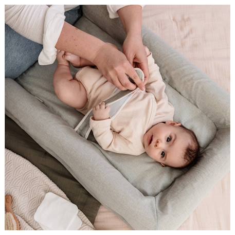 Matelas à langer mat' confort Gris+Kaki 11 - vertbaudet enfant 