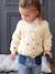 Gilet bébé brodé en côtes anglaises écru+marine+vert d'eau 1 - vertbaudet enfant 