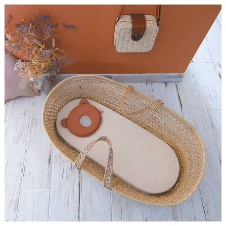 Coussin cale tête bébé p'tit panda air+ marsala Blanc+Cassonade+Gris 8 - vertbaudet enfant 