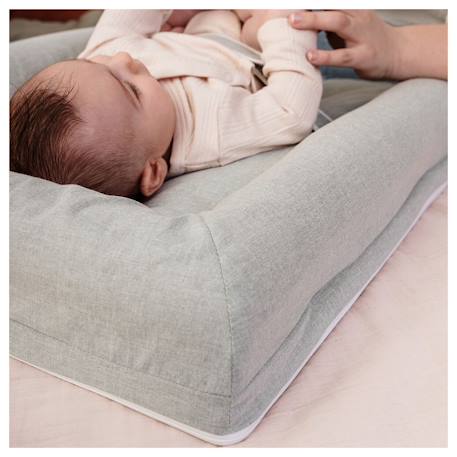 Matelas à langer mat' confort Gris+Kaki 12 - vertbaudet enfant 