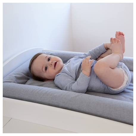 Matelas à langer mat' confort Gris+Kaki 3 - vertbaudet enfant 