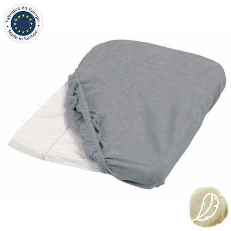 Housse de matelas à langer en éponge Cassonade+Gris+Rose 7 - vertbaudet enfant 
