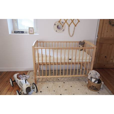 Plan incliné 10° coton bio pour lit 70x140cm Écru 5 - vertbaudet enfant 