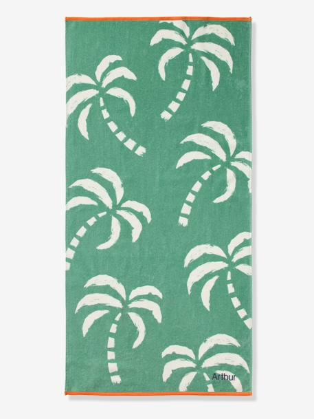 Serviette de bain / plage personnalisable, avec coton recyclé bleu imprimé+mauve+menthe+rayé bleu+rose imprimé 13 - vertbaudet enfant 