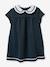 Robe maille piquée bébé en coton bio bleu ardoise 1 - vertbaudet enfant 