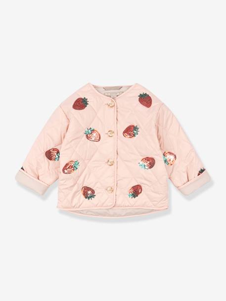 Veste Flora rose 1 - vertbaudet enfant 