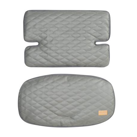 Coussins matelassés en cuir pu déperlant pour chaises hautes sit up Anthracite+Grège+Gris pierre 11 - vertbaudet enfant 