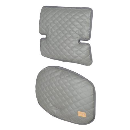 Coussins matelassés en cuir pu déperlant pour chaises hautes sit up Anthracite+Grège+Gris pierre 13 - vertbaudet enfant 