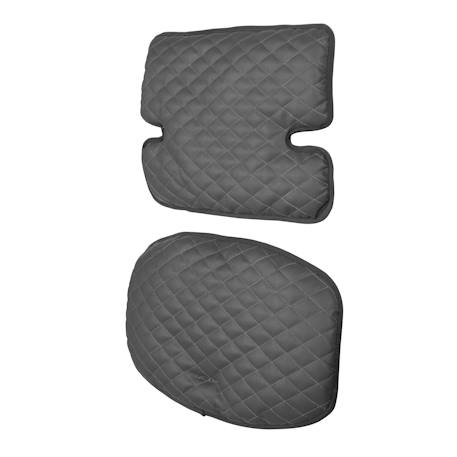 Coussins matelassés en cuir pu déperlant pour chaises hautes sit up Anthracite+Grège+Gris pierre 3 - vertbaudet enfant 
