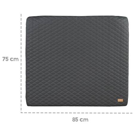 Matelas à langer matelassé en cuir pu déperlant luxe Anthracite+Grège+Gris pierre 5 - vertbaudet enfant 
