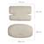 Coussins matelassés en cuir pu déperlant pour chaises hautes sit up Anthracite+Grège+Gris pierre 10 - vertbaudet enfant 