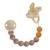 Attache tétine en caoutchouc 100% naturel tan beige Multi-coloured 4 - vertbaudet enfant 
