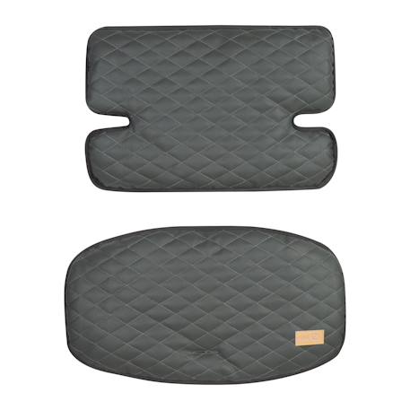 Coussins matelassés en cuir pu déperlant pour chaises hautes sit up Anthracite+Grège+Gris pierre 1 - vertbaudet enfant 