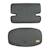 Coussins matelassés en cuir pu déperlant pour chaises hautes sit up Anthracite+Grège+Gris pierre 1 - vertbaudet enfant 