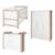 Chambre bébé évolutive complète avec soft-close malo Blanc - chêne sonoma scié 1 - vertbaudet enfant 