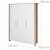 Armoire bébé 3 portes à fermeture douce malo Blanc - chêne sonoma scié 6 - vertbaudet enfant 