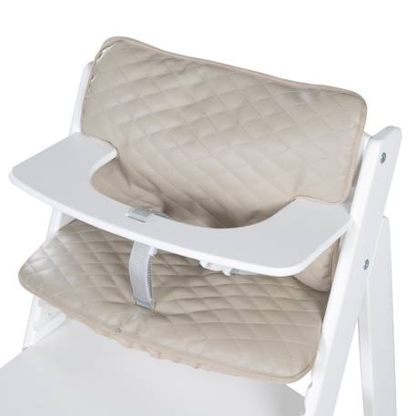Coussins matelassés en cuir pu déperlant pour chaises hautes sit up Anthracite+Grège+Gris pierre 7 - vertbaudet enfant 