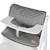 Coussins matelassés en cuir pu déperlant pour chaises hautes sit up Anthracite+Grège+Gris pierre 12 - vertbaudet enfant 