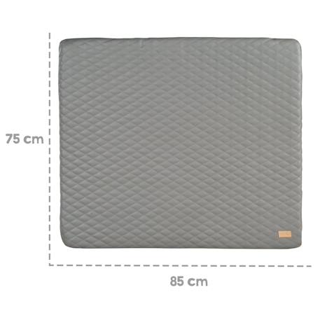 Matelas à langer matelassé en cuir pu déperlant luxe Anthracite+Grège+Gris pierre 14 - vertbaudet enfant 