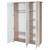 Armoire bébé 3 portes à fermeture douce malo Blanc - chêne sonoma scié 5 - vertbaudet enfant 