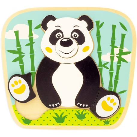 Puzzle panda Noir 2 - vertbaudet enfant 