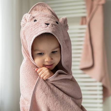 Cape de bain chat Rose foncé 4 - vertbaudet enfant 