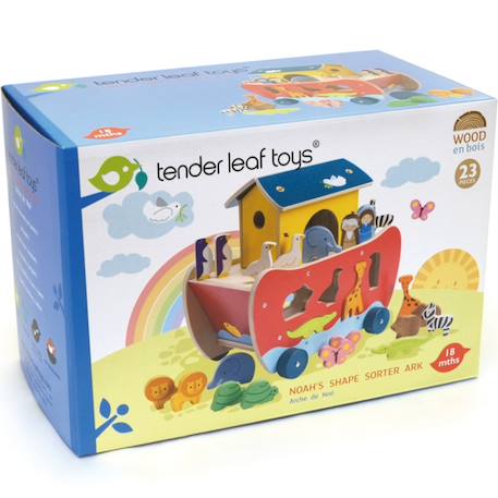 Bateau à formes arche de noé Rouge, jaune, bleu 3 - vertbaudet enfant 
