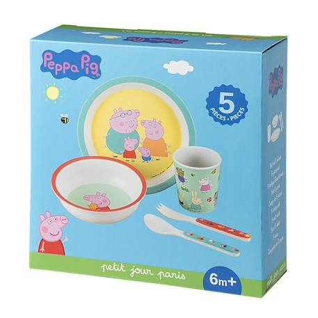 Coffret 5 pièces peppa pig Bleu 2 - vertbaudet enfant 