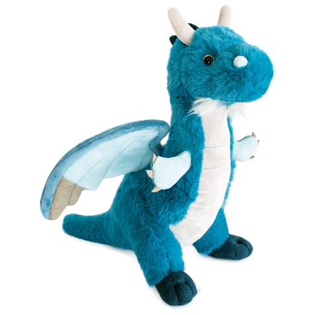 Peluche grégoire le dragon 30 cm Bleu 1 - vertbaudet enfant 