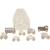 Mes premières voitures en bois nature Ecru, beige, marron 1 - vertbaudet enfant 