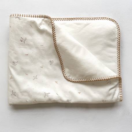 Couverture naissance matelassée l'envolée Ambre+Cyprès 2 - vertbaudet enfant 