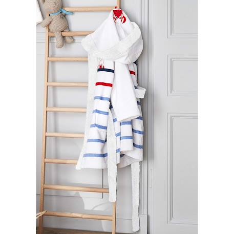 Peignoir de bain garçon créativ côtier coton Blanc 2 - vertbaudet enfant 