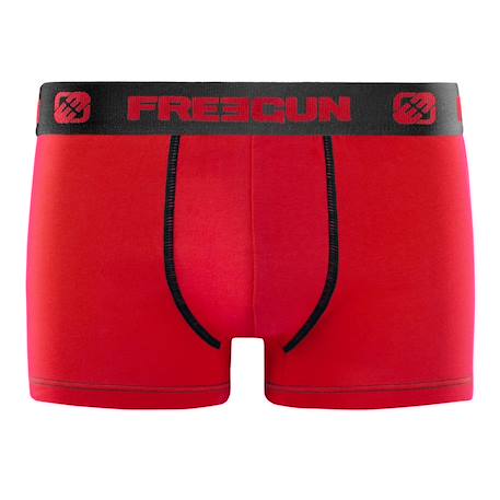 Lot de 6 boxers  en coton Rouge/noir/bleu/gris 2 - vertbaudet enfant 