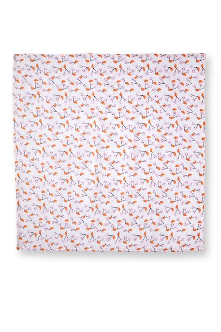 Lot de deux langes escapade kawaii gaze de coton Rose 3 - vertbaudet enfant 